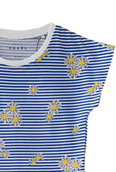 Picture of NAME IT T-SHIRT WITH BLUE STRIPES AND FLOWERS