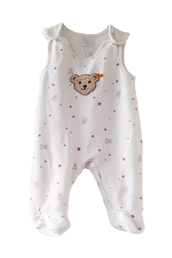 Picture of STEIFF JUMPSUIT WITH BOOTEES AND BEAR APLICATION