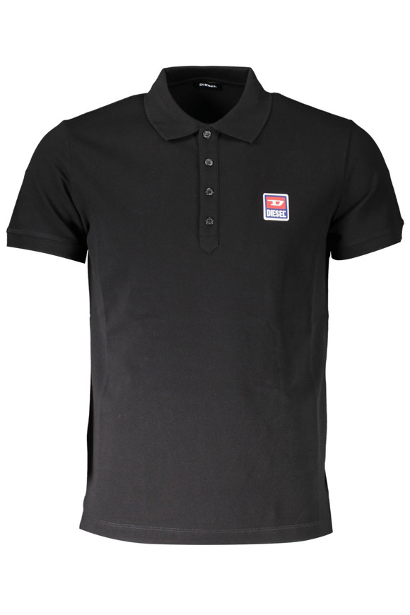 Picture of DIESEL BLACK POLO T-SHIRT 